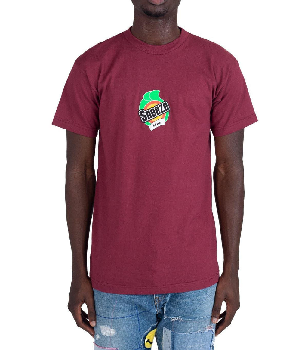 Sneeze Magazine Bounty T-Shirt Burgundy | SOMEWHERE