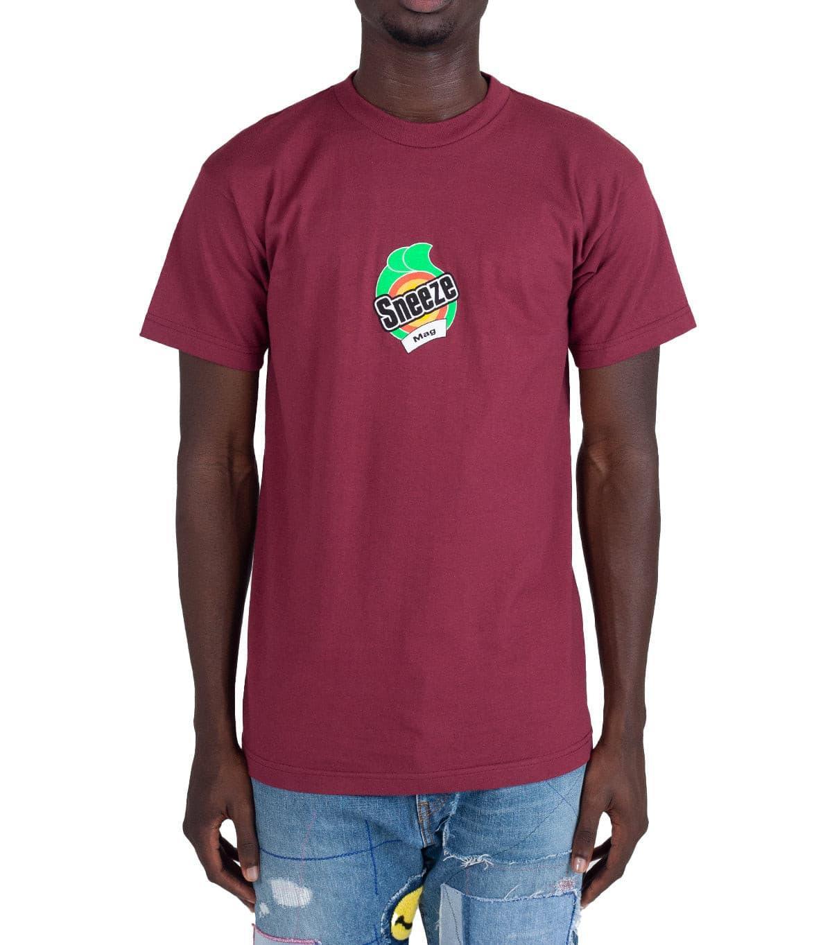 Sneeze Magazine Bounty T-Shirt Burgundy | SOMEWHERE