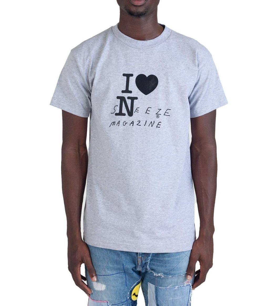 Sneeze Magazine Tourist T-Shirt Grey | SOMEWHERE