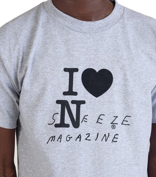 Sneeze Magazine Tourist T-Shirt Grey | SOMEWHERE