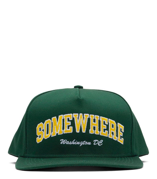 SOMEWHERE 5-Panel Arch Hat Green