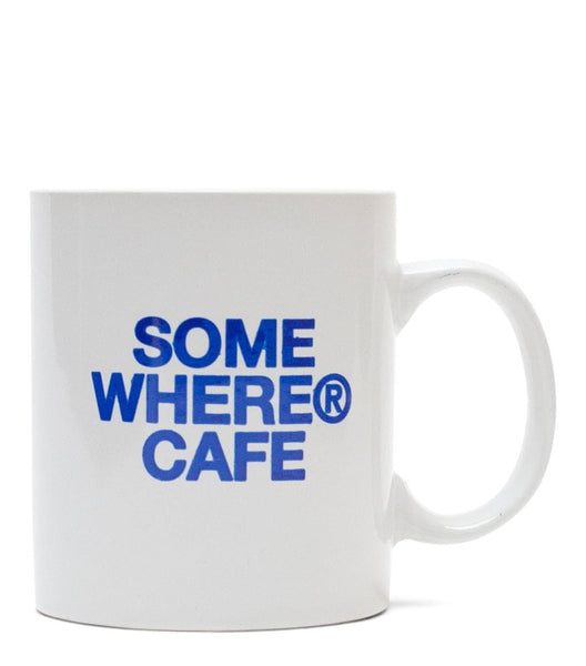 SOMEWHERE Cafe Coffee Mug White