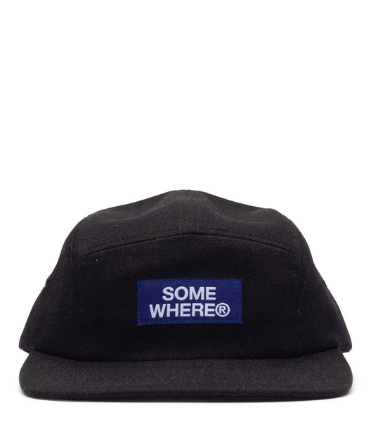 SOMEWHERE Camper Hat Black