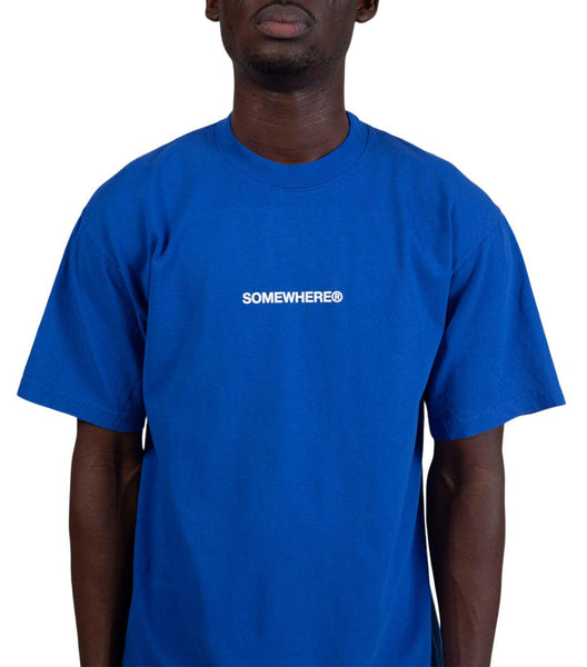 SOMEWHERE Original Logo T-Shirt Blue | SOMEWHERE
