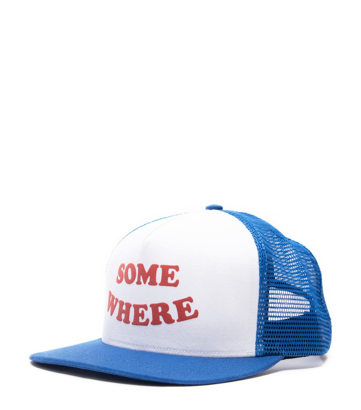 SOMEWHERE Trucker Hat Blue | SOMEWHERE