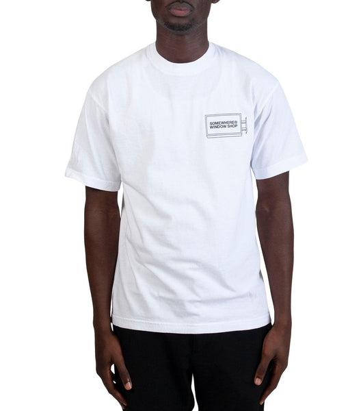 SOMEWHERE Window Shop T-Shirt White Black